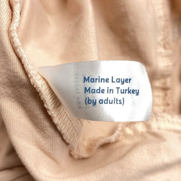 MARINE LAYER Women Wide Leg Pants Sz 6 Peach High Waist Cropped Jeans 30-2 - Picture 11 of 15